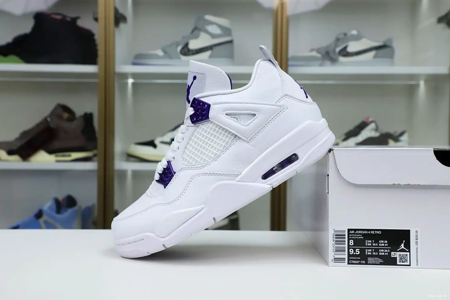 Kimikick JORDAN AIR 4 METALLIC PURPLE 0527